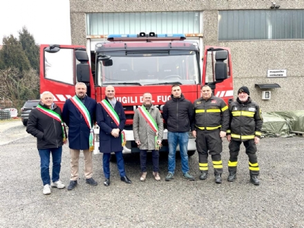 BORGARO-CASELLE-MAPPANO - Una nuova autopompa serbatoio per i Vigili del Fuoco di Caselle