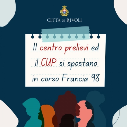 RIVOLI - Asl To3, il Centro prelievi e il Cup trasferiti nella «Casa di Comunità» di corso Francia