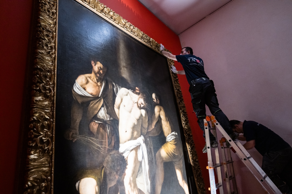 VENARIA - Alla Reggia in esposizione la «Flagellazione di Cristo» di Caravaggio - FOTO