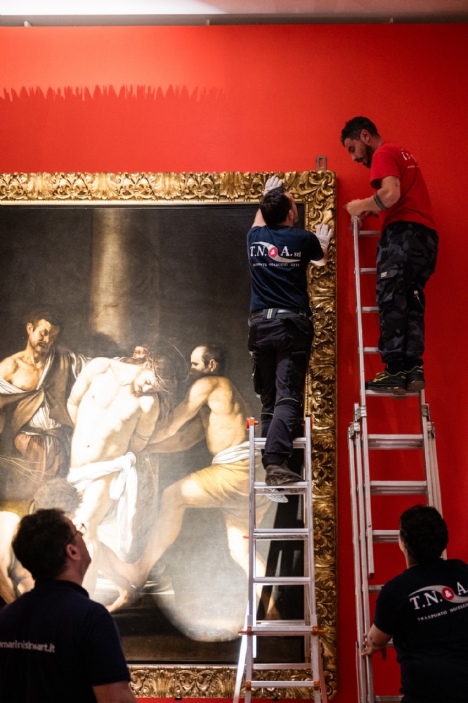 VENARIA - Alla Reggia in esposizione la «Flagellazione di Cristo» di Caravaggio - FOTO