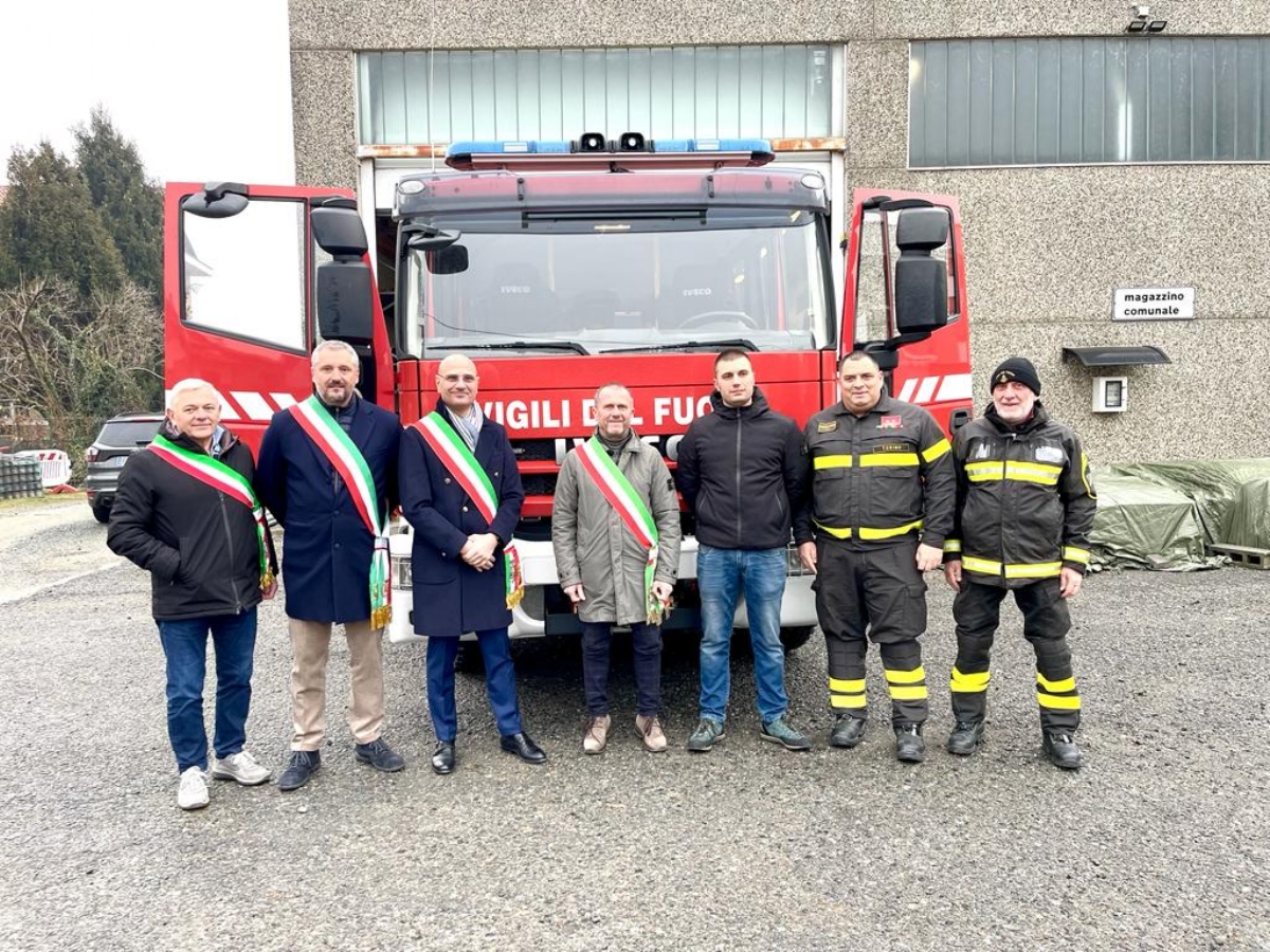 BORGARO-CASELLE-MAPPANO - Una nuova autopompa serbatoio per i Vigili del Fuoco di Caselle