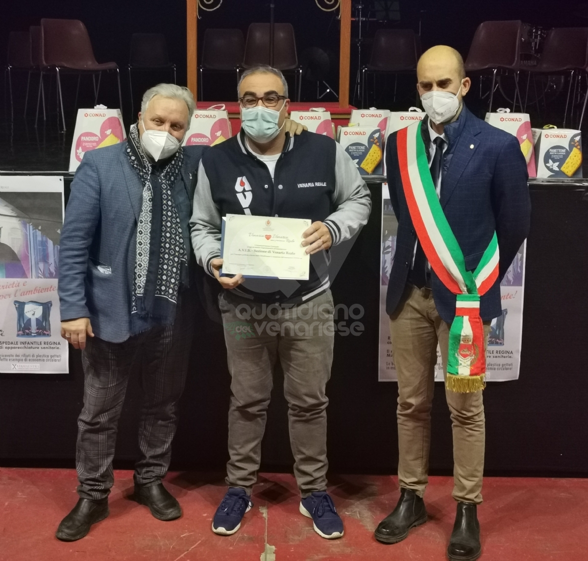 VENARIA - Premiate le associazioni che hanno dato una mano durante l'emergenza Covid - FOTO