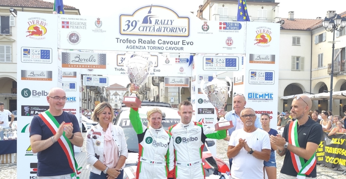 VENARIA - Jacopo Araldo e Lorena Boero hanno vinto il «Rally Città di Torino» - FOTO