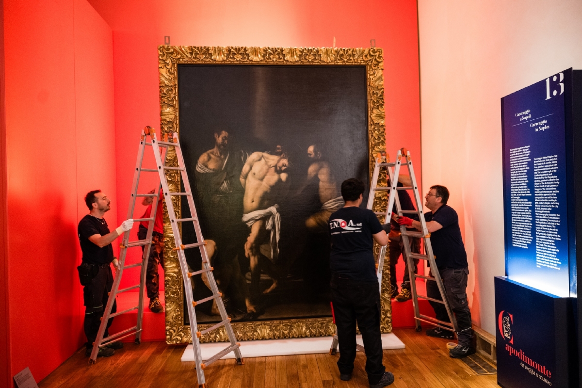 VENARIA - Alla Reggia in esposizione la «Flagellazione di Cristo» di Caravaggio - FOTO