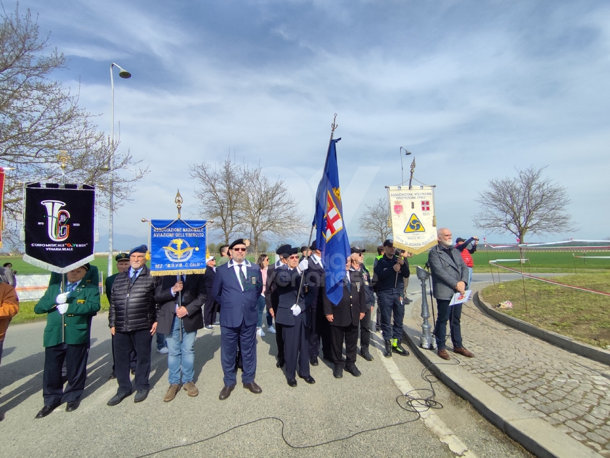 VENARIA - Taglio del nastro per la «Rotonda dei Centenari» in viale Faccioli - FOTO