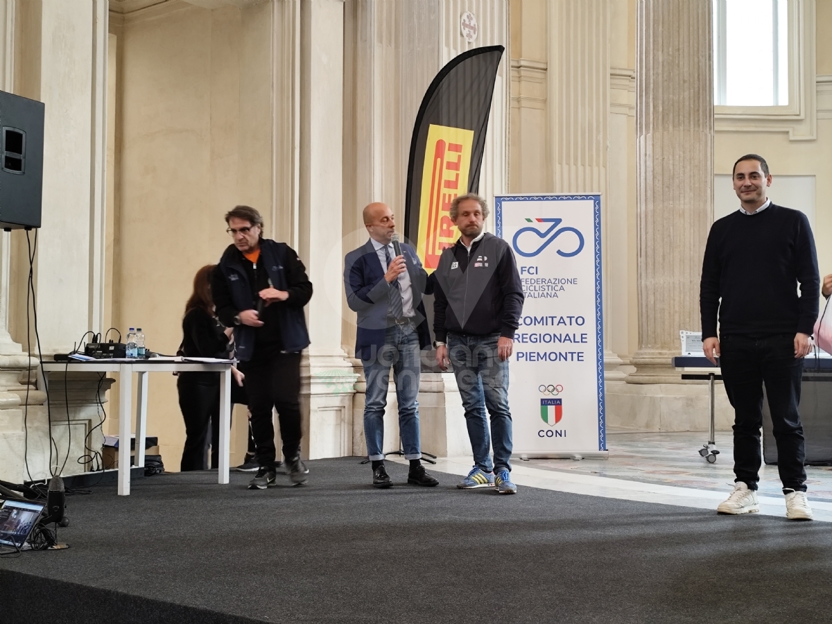 VENARIA - A Sant'Uberto il «Gran Galà del Ciclismo Piemontese»: premiati Leone e Del Mastro - FOTO