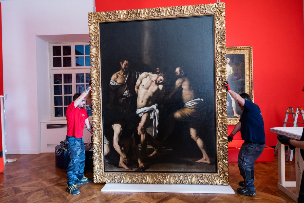 VENARIA - Alla Reggia in esposizione la «Flagellazione di Cristo» di Caravaggio - FOTO