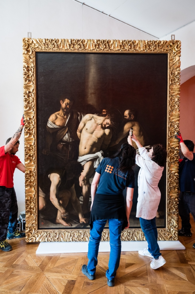 VENARIA - Alla Reggia in esposizione la «Flagellazione di Cristo» di Caravaggio - FOTO