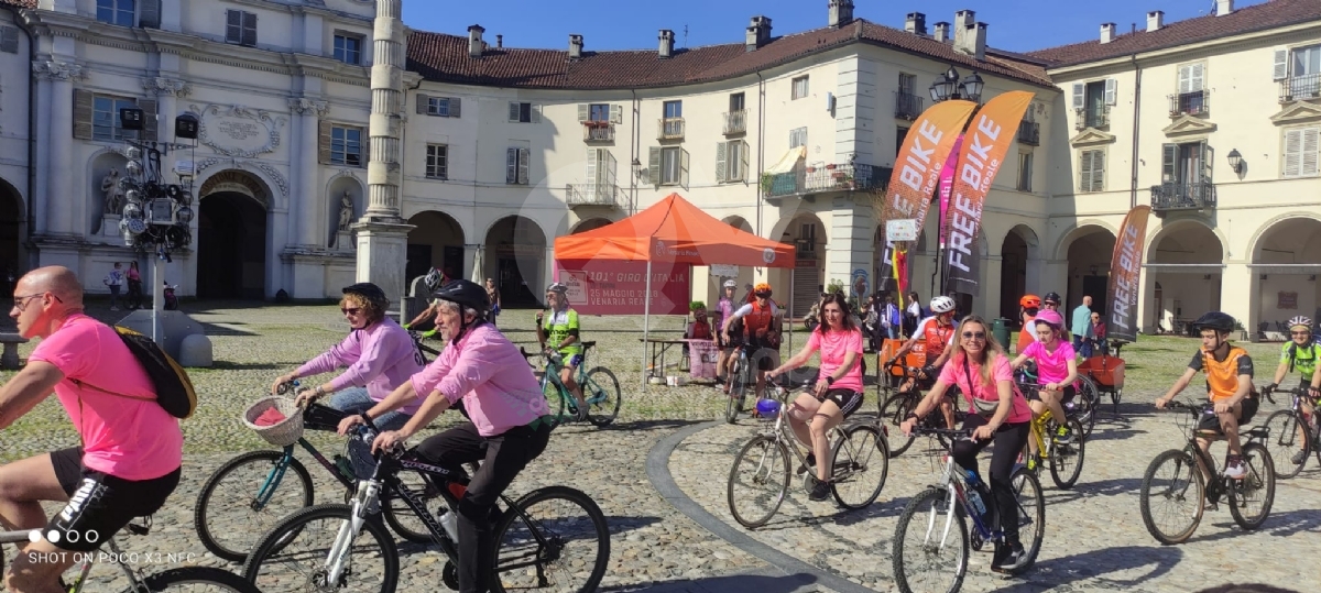 VENARIA-DRUENTO - Grande successo per la «Pedalata in Rosa» - FOTO