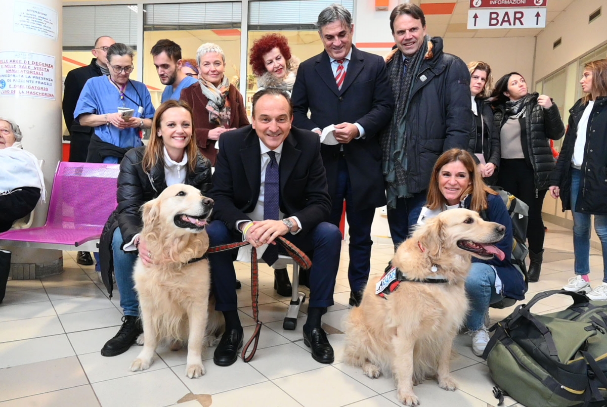 RIVOLI - In Rianimazione arrivano due «dottori speciali»: i cani Golden Retriever