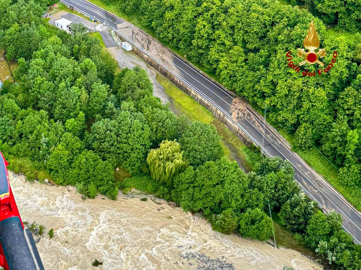 MALTEMPO A MATHI - Evacuate a scopo precauzionale due famiglie dai Vigili del Fuoco