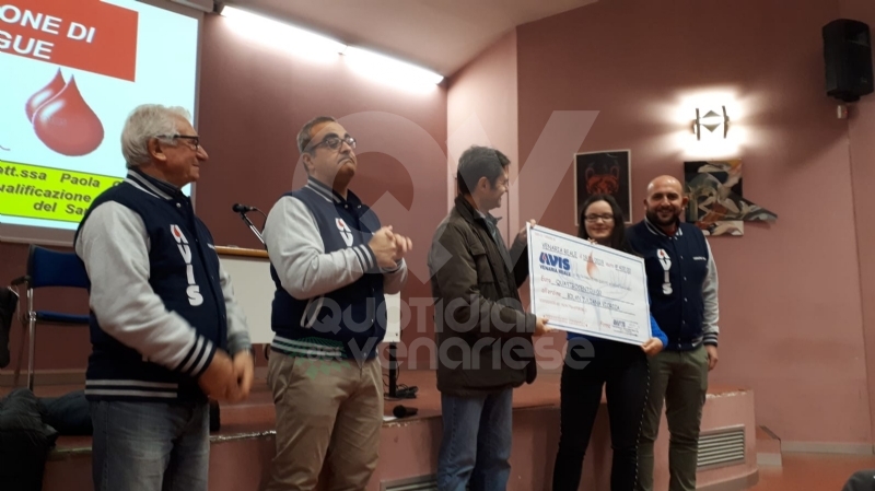 VENARIA - L'Avis premia gli studenti donatori di sangue del liceo Juvarra