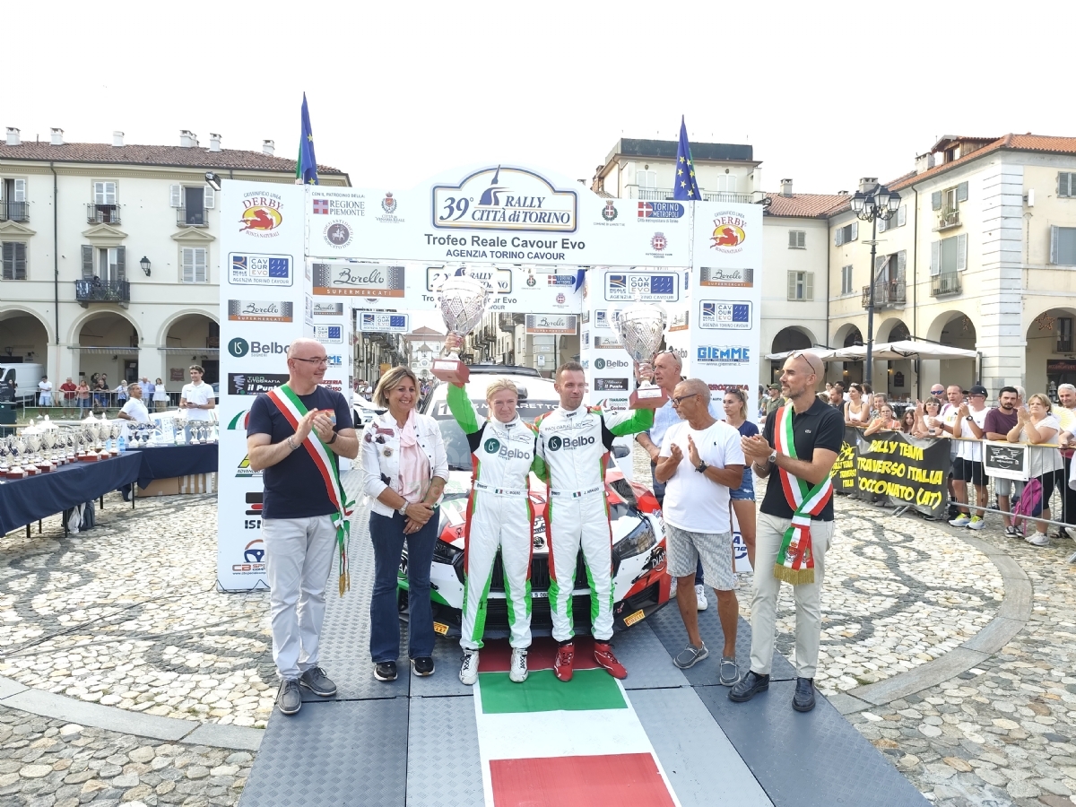 VENARIA - Jacopo Araldo e Lorena Boero hanno vinto il «Rally Città di Torino» - FOTO