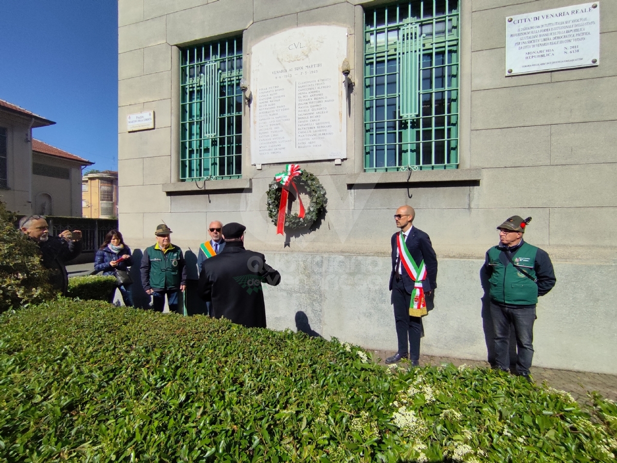 VENARIA - La Città ha celebrato il 25 Aprile, Festa di Liberazione - FOTO E VIDEO