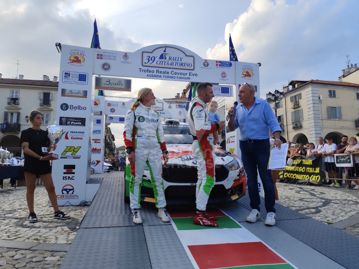 VENARIA - Jacopo Araldo e Lorena Boero hanno vinto il «Rally Città di Torino» - FOTO