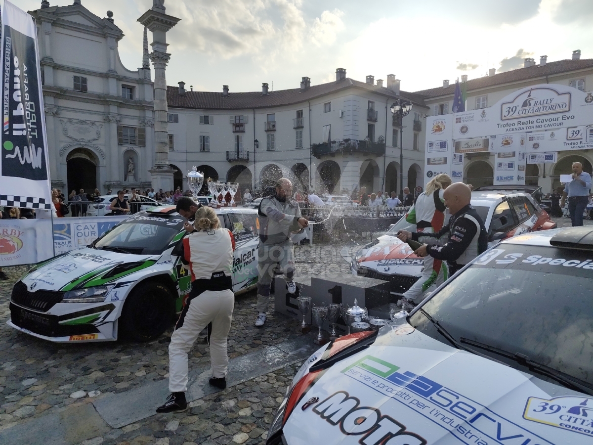 VENARIA - Jacopo Araldo e Lorena Boero hanno vinto il «Rally Città di Torino» - FOTO