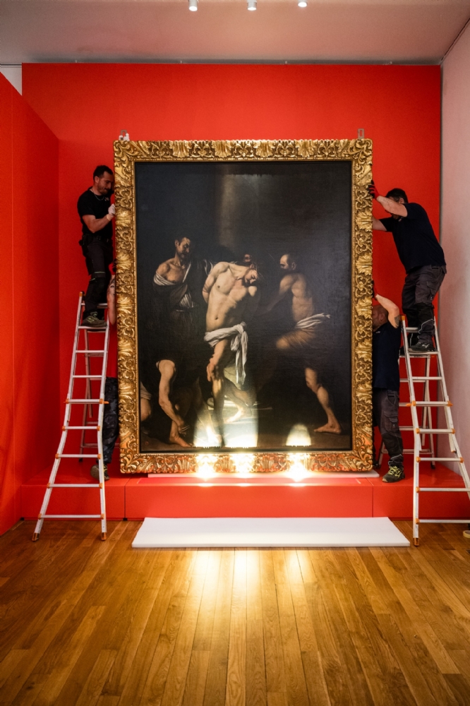 VENARIA - Alla Reggia in esposizione la «Flagellazione di Cristo» di Caravaggio - FOTO