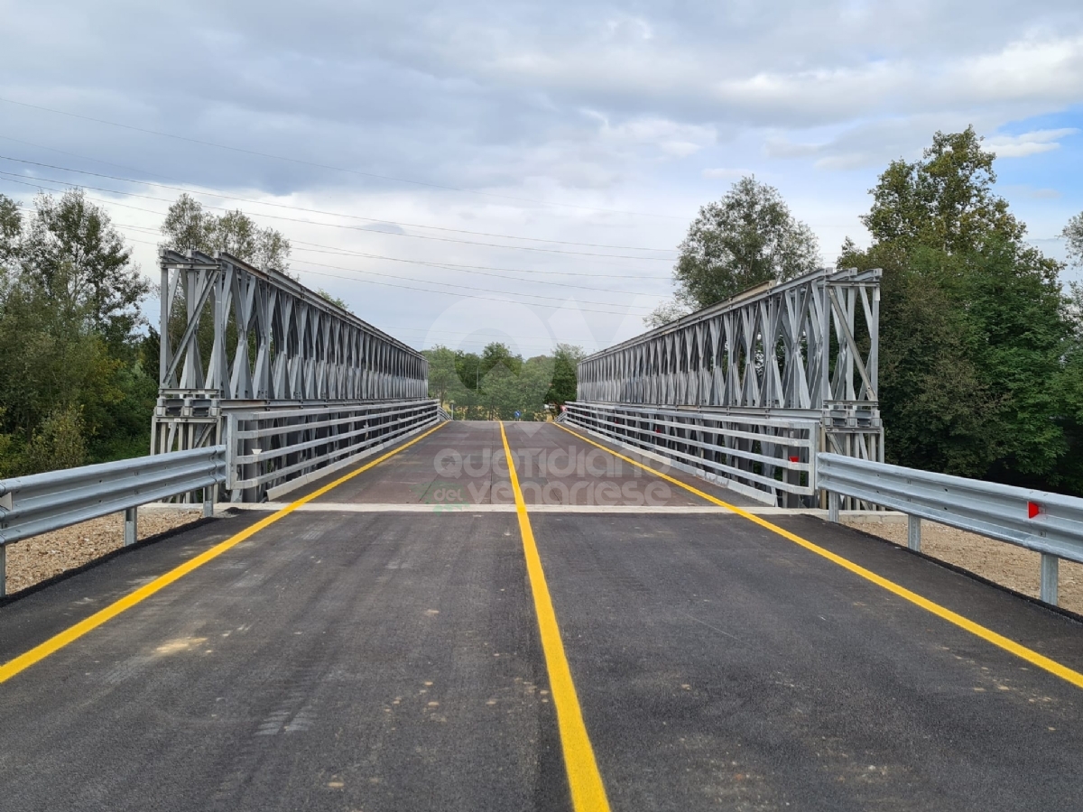 VENARIA - Aperto al traffico il ponte provvisorio sul Ceronda: chiuso temporaneamente il Castellamonte - FOTO