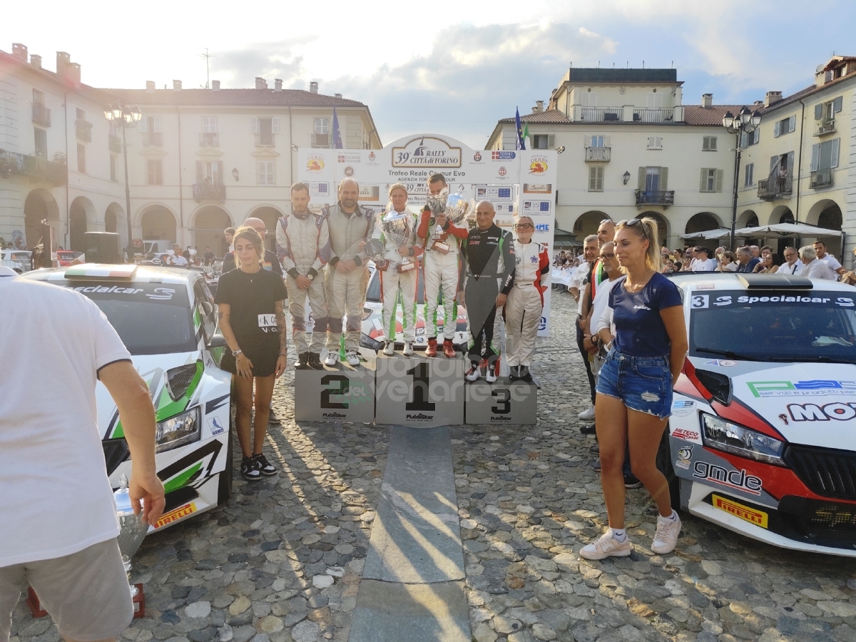 VENARIA - Jacopo Araldo e Lorena Boero hanno vinto il «Rally Città di Torino» - FOTO