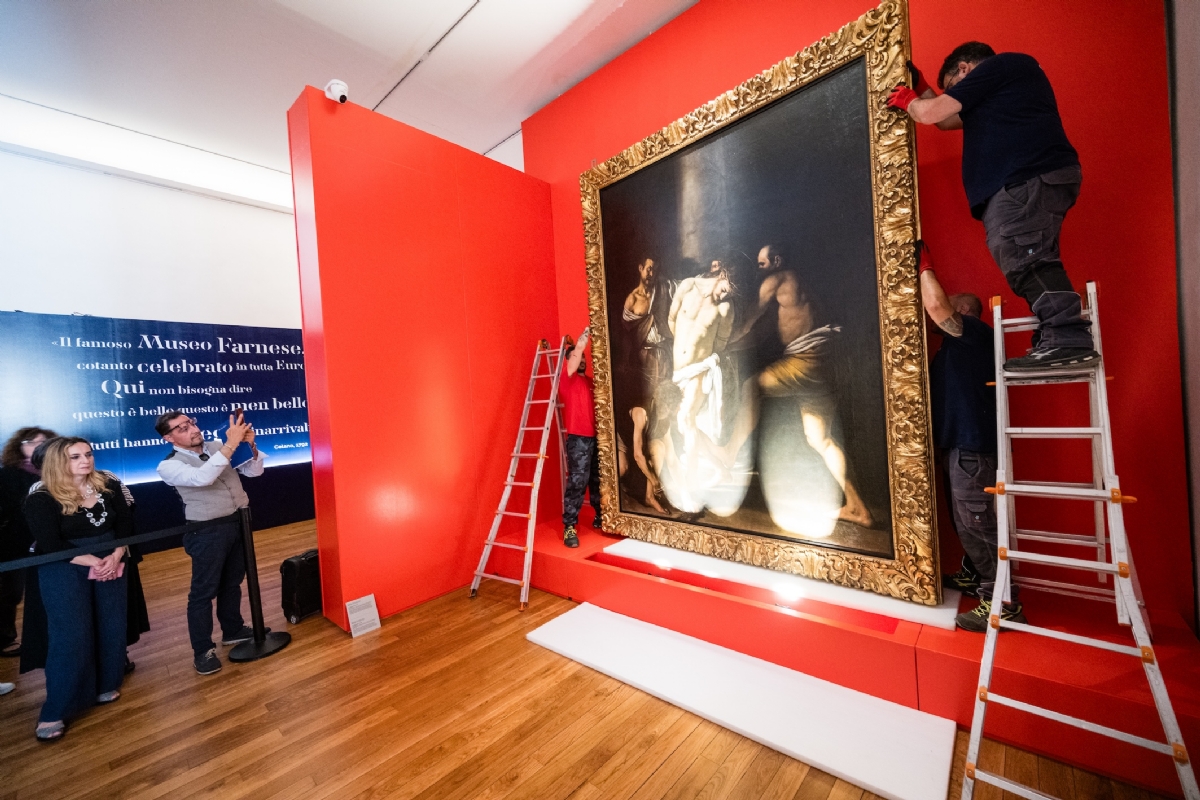 VENARIA - Alla Reggia in esposizione la «Flagellazione di Cristo» di Caravaggio - FOTO