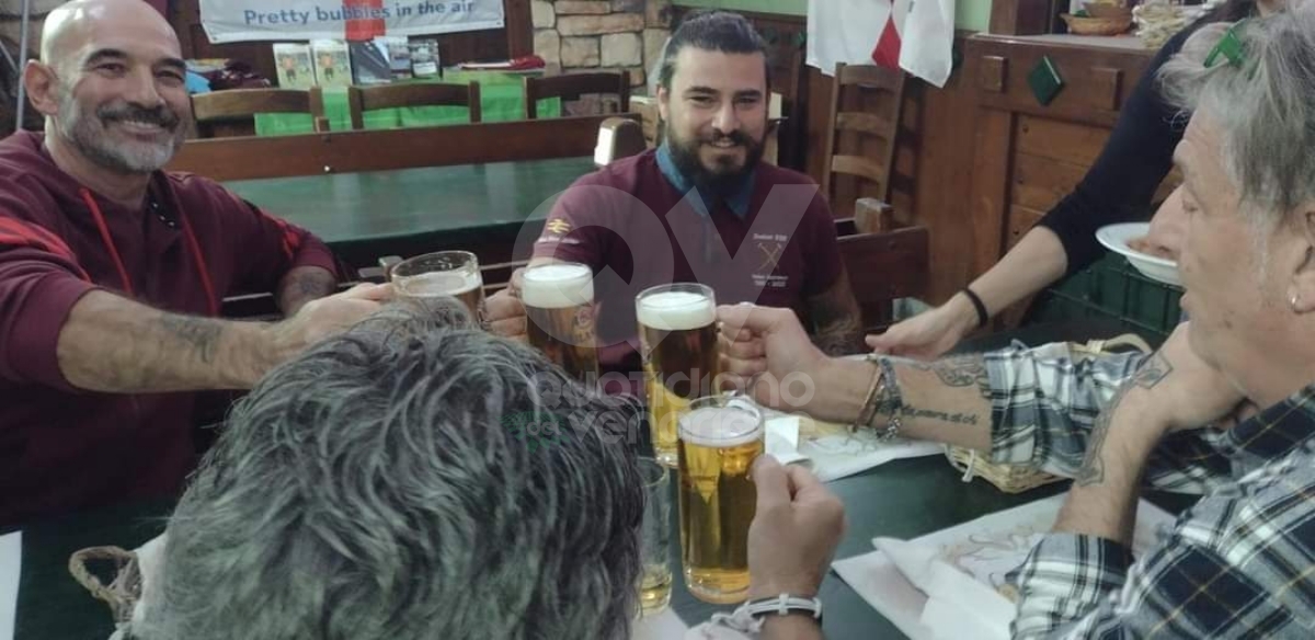 VENARIA è diventata «terra londinese» grazie al raduno dei tifosi del West Ham - FOTO E VIDEO