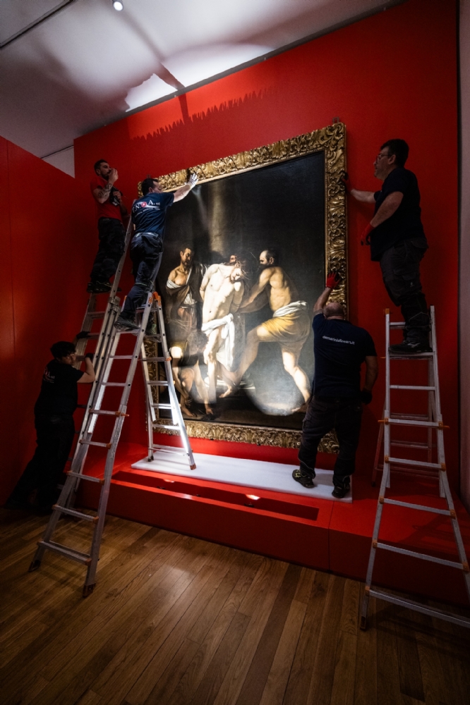 VENARIA - Alla Reggia in esposizione la «Flagellazione di Cristo» di Caravaggio - FOTO