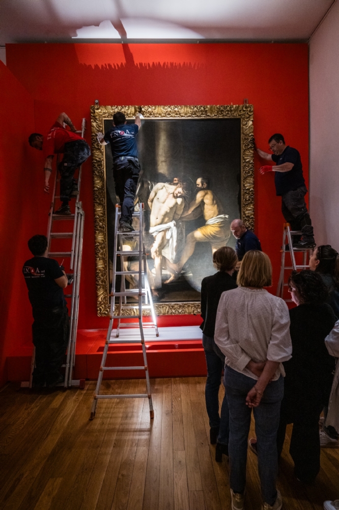 VENARIA - Alla Reggia in esposizione la «Flagellazione di Cristo» di Caravaggio - FOTO