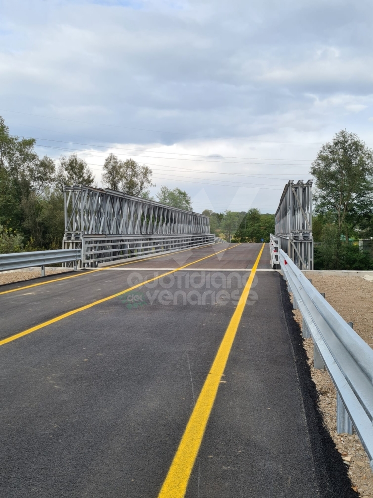 VENARIA - Aperto al traffico il ponte provvisorio sul Ceronda: chiuso temporaneamente il Castellamonte - FOTO