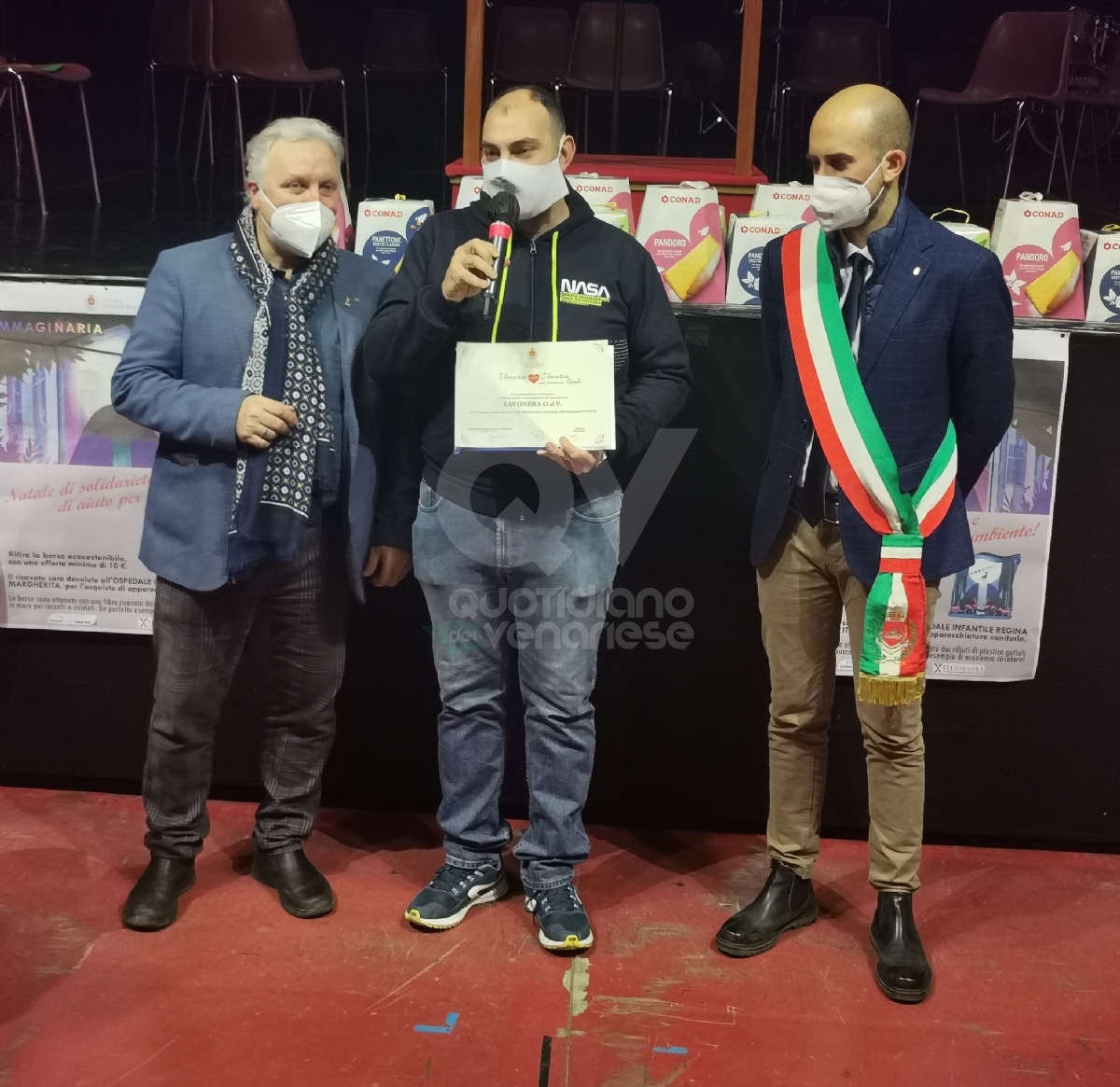 VENARIA - Premiate le associazioni che hanno dato una mano durante l'emergenza Covid - FOTO