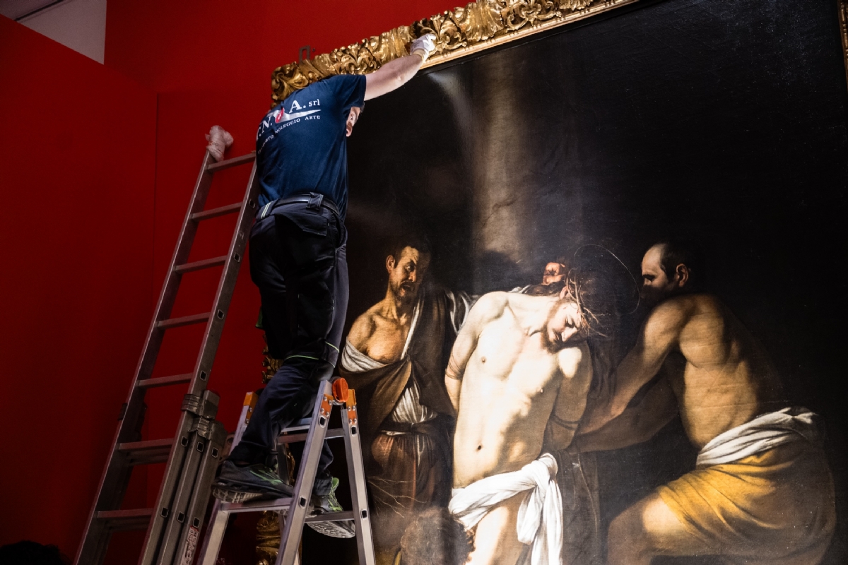 VENARIA - Alla Reggia in esposizione la «Flagellazione di Cristo» di Caravaggio - FOTO